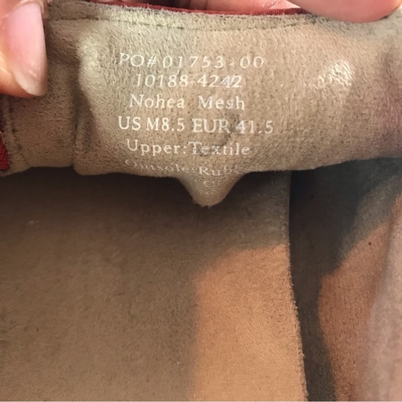 Olukai Nohea Mesh Slip On Shoes Mens 8.5 Red Loafers‎ Causal Comfort Sneakers - Picture 9 of 9